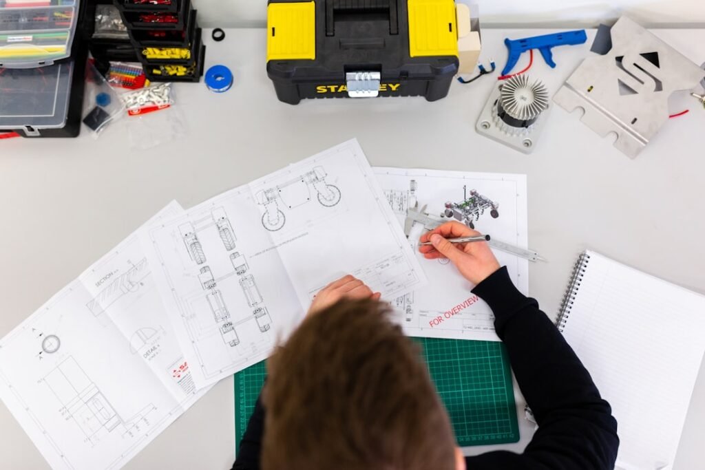 Mechanical engineering drawing and CAD drafting