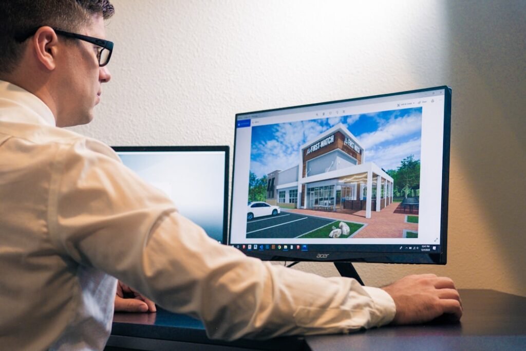 CAD engineer working on mechanical design